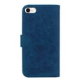 thumbnail image 2 of Allytechgroup iPhone SE 2022 Case, iPhone SE 2020 Case, iPhone 7 8 Case, Flip Flower Embossed Hand Wrist Stand Protective Cards Holder Wallet Case Cover for Apple iPhone 7 8 SE 3rd 2nd Gen, Blue, 2 of 8