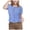 Blue, variant on Vintage Cottagecore Dirndl Style Gingham Top Women Short Sleeve Ruffle Collar Adjustable Side Tie Waist Flattering Plaid Blouse for Oktoberfest Picnic