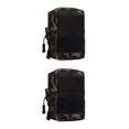 thumbnail image 2 of Greeniant Bolso de hombro impermeable de nailon de gran capacidad, paquete de pecho Unisex a prueba de polvo, accesorios para ciclismo, bolso cruzado, camuflaje negro 2piezas Greeniant CBP361875, 2 of 6
