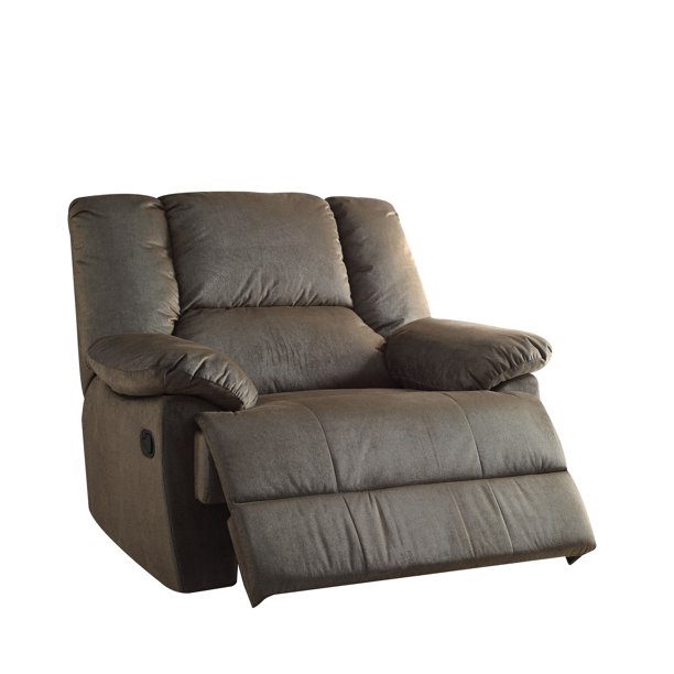 ACME Oliver Oversized Glider Recliner, Chocolate Corduroy