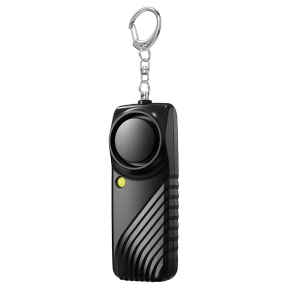 Personal Safety Alarm 130dB for Women, Emergency Keychain-Siren with 3A Battery, Outdoor Alert for Walking Travel Night Running Campus Use Black