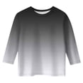 thumbnail image 3 of TZEWGL T-Shirts pour Infnat Dégradé Imprimé Col Rond Manches 3/4 Blouse pour Filles Garçons Taille 7-8T, 3 of 4
