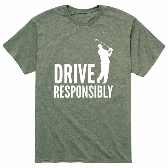 Instant Message - Drive Responsibly, Golfer - Men's Short Sleeve Graphic T-Shirt
