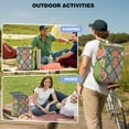 thumbnail image 4 of Geometric Insulated Cooler Backpack - 20L Soft Cooler Bag, Plaid Design for Outdoor Adventures, 4 of 6