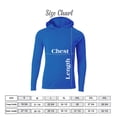 thumbnail image 2 of Zfeel Lightweight Poly Hoodie for Adult, Dry Fit Long Sleeve Hooded Pullover Active Royal Sweatshirt, Pack of 4, Size XL, 2 of 5