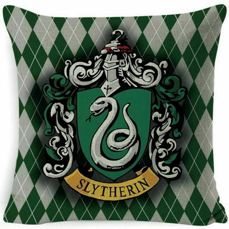 Pillow Case Cushion Cover Harry Potter College Home Decor Cotton Linen 18"x18” 