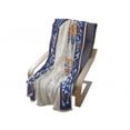 thumbnail image 4 of Lantern Soft Flannel Fleece Throw Blanket, Old Stlye Celebration Theme in Art Style Oriental Culture Print, Cozy Plush for Indoor and Outdoor Use, 50" x 70", Orange White and Blue, by Ambesonne, 4 of 6