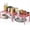 Pink, variant on Simple Houseware Expandable Stackable Cabinet and Counter Shelf Organizer with Steel Surface, 9" D x 12.75" W x 5.9" H, Bronze