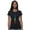 Eclipse Black, variant on Ladies Bamboo/Organic Cotton Floral Chakras Yoga Tee - Made in USA, Eclipse Black, Large