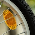 thumbnail image 5 of Uxcell 6 Pcs Oval Rear Reflectors Bike Wheel Rim Reflective Warning Reflector Orange, 5 of 7
