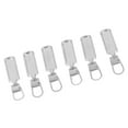 thumbnail image 4 of Metal Zipper Head, Rustproof Zipper Pull Tab 6Pcs Detachable  For Handbags Silver, 4 of 8