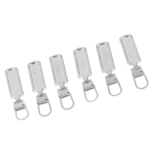 Zipper Pull Tab Rustproof Detachable Colred Zipper Pull Kit DIY Clothing Luggage Shoes Handbags Wallets 6Pcs