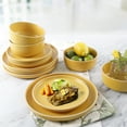 thumbnail image 6 of Gibson Home Everyday Essential Yellow Dinnerware Set, 12-Piece Set, 6 of 10