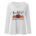 thumbnail image 2 of Aayomet Workout Tops Women's Casual Loose Fit Tunic Tops Long Sleeve Comfy Sweatshirts Pullover T-Shirts Blouses,White M, 2 of 3