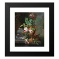 thumbnail image 2 of Jean Baptiste Berré 20x23 Black Modern Framed Museum Art Print Titled - Still Life with Flowers in a Vase and Goldfish Bowl, 2 of 5