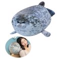 thumbnail image 4 of Sello de peluche almohada de juguete suave almohada de peluche Animal de juguete muñeca de peluche de juguete lindo océano almohada para niños adultos Gris 80cm Sunnimix sello de almohada de felpa, 4 of 8