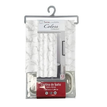 Cortina de Baño Home Creations HCRE CORTINA P MARMO Marmol Gris 180x180 cm