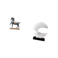 thumbnail image 5 of CoudarTitie Horse Figurine Animal Sculpture Collectible Wave Sculpture Abstract Statue Ornament Resin Craft Centerpiece Suitable for Office Home Decoration, 5 of 8