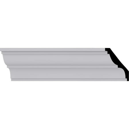 3 3/8"H x 3 1/2"P x 4 3/4"F x 94 1/2"L Traditional Crown Moulding