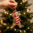 thumbnail image 5 of WKSCLPAI Flat‑Printed Pet Cat Acrylic Christmas Hanging Ornament, Cute Xmas Pendant for Indoor Home Holiday & Party Decoration, Style A, 5 of 8