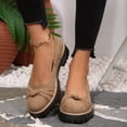 thumbnail image 6 of Bkhluea Women Knotted Platform Loafer Shoes Slip On Comfortable Footwear For Office Work Daily Casual Outdoor Activities, 6 of 7