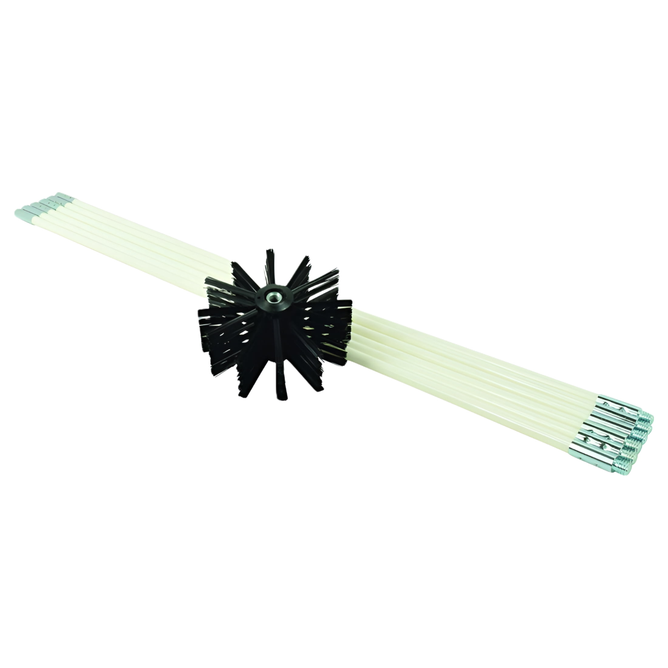 Deflect-O Deflecto Dryer Duct Cleaning Brush Kit 12' White/Black DEFDVBRUSH12K