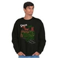 thumbnail image 4 of Funny Christmas Santa Touched Down Sweatshirt for Men or Women Brisco Brands S, 4 of 6