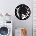 thumbnail image 7 of ZXCXRQFa Moon Lunar Eclipse Silent Non Ticking Wooden Clock 10 Inch, Round Wall Clock,Decorative for Living Room, Kitchen, Home,Bathroom, Bedroom, Office or School, 7 of 7