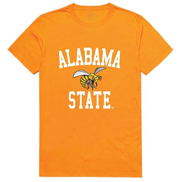 W Republic 539-102-GLD-02 Alabama State University Arch T-Shirt, Gold - Medium