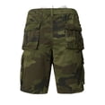 thumbnail image 4 of Men's Camouflage Cargo Shorts Multi Pocket Drawstring Elastic Waist Relaxed Fit Comfortable Breathable Summer Shorts Durable Workwear, 4 of 6