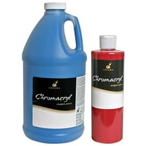 Chromacryl Students' Acrylic Paints - Set of 6, Cool Colors, Half Gallon