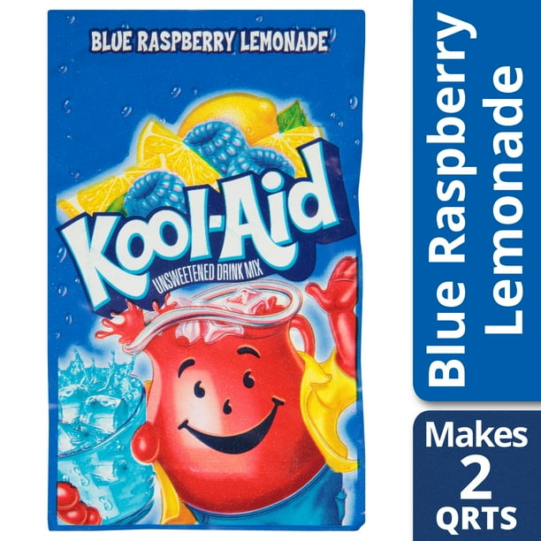 KoolAid Unsweetened Blue Raspberry Lemonade Powdered Drink Mix