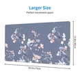 thumbnail image 3 of Bingfone Watercolor Flowers Butterfly Large Gaming Mouse Pad,Extended Desk Mousepad With Stitched Edges,Non-Slip Base,Water Resist Keyboard Pad For Gamer, Office & Home, 29.5 X 16 In, 3 of 9