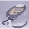 thumbnail image 4 of JUANYU Electronic Baby Swing with Smart Remote,Washable Design,0-18 Months,Grey, 4 of 10