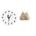 thumbnail image 1 of Reloj de pared,Reloj de pared con bailarina,reloj decorativo colgante.,sujetalibros decorativos,Sujetalibros decorativos para oficina,hogar,libros, 1 of 8