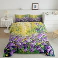 thumbnail image 2 of Manfei Oil Painting Flowers Bedding Comforter Set 2pcs for Boys Girls,Dreamy Princess Twin Comforter Sets Microfiber,Spring Garden Breathable Bedding Set,Super Cozy Room Decor,Reversible, 2 of 8