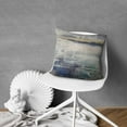 thumbnail image 2 of Stylish 2-Pack Cushion Cover: Grey & Blue Abstract Art Design, Super Soft Linen Material, Zippered, Modern Decorative, Perfect for Sofa & Couch, 20x20 Inches., 2 of 7