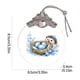 thumbnail image 2 of Uuiauoio Glass Easter Ornament 2D Flat Pendant with Bunny Egg Designs for Tree Gift Basket Filler Holiday Party Decorations Keepsake, 2 of 5