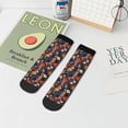 thumbnail image 7 of Fuzoiu Orchids Flowers Print Adult Socks, Crew Moisture-wicking Socks, Unisex Cushion Crew Socks,Casual Sports Ankle Socks, 7 of 7