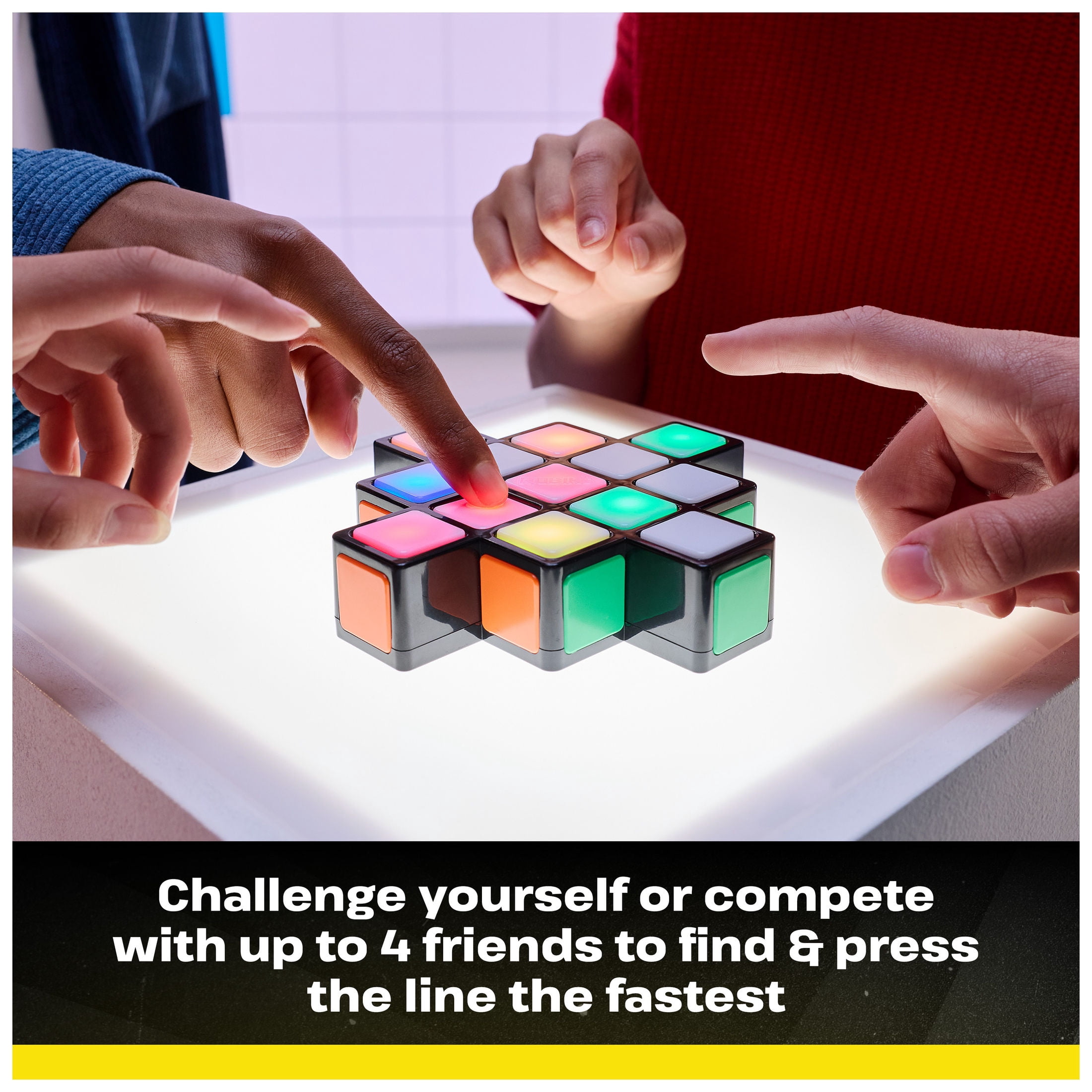 Rubik's Rush Light-Up Electronic Game, 1-4 Players, Ages 7 and up