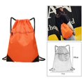 thumbnail image 2 of VONKY Portable Nylon Drawstring Bag Sack Beach Gym Backpack Shoes Bags Convenient and Versatile Orange 1Set, 2 of 6