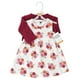thumbnail image 2 of Hudson Baby Conjunto De Vestido Y Cárdigan De Algodón Para Bebé Niña Otoño Rosa 12-18 Meses, 2 of 5