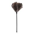 thumbnail image 4 of Akozon Duster Brown Mini Ostrich Feather Handmade Washable Reusable Ostrich Duster For Books Keyboard Office Home, 4 of 8