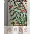 thumbnail image 6 of Merry Christmas Winter Truck Pine Chalet Snowflake Plaid linen Sheer Curtains 72 inches Long, Light Filtering Sheer Window Curtains Rod Pocket Voile Drapes for Bedroom Living Room, 2 Panels 52"Wx72"L, 6 of 7
