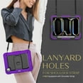 thumbnail image 5 of XYX For iPad Pro 11 inch Case 2024 (M4), 3in1 Heavy Duty Shockproof Tablet Case with Stand, Shoulder Strap, Purple, 5 of 7