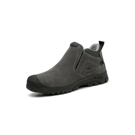 

Difumos Mens Breathable Mid Top Safety Shoe Anti-smash Industrial Non-Slip Insulation Comfortable Working Shoes