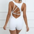 thumbnail image 4 of Workout Jumpsuits for Women Sexy Backless Workout Workout Jumpsuits V Back Yoga Romper Comfy Bodysuits, 4 of 7
