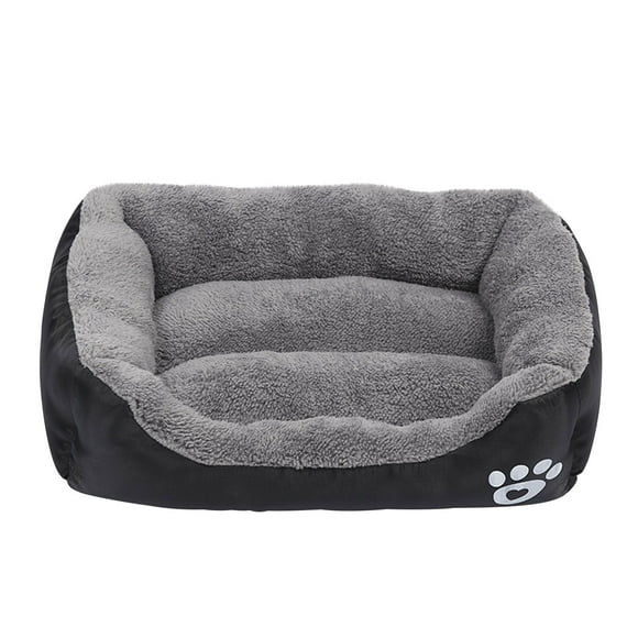 Deagia Dog Beds for Small Medium Large Dogs & Cats, Washable Pet Bed, Orthopedic Dog Sofa Bed, Soft Calming Sleeping Warming Puppy Bed, Black M