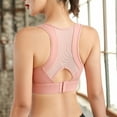thumbnail image 4 of adviicd Under Outfit Bras for Women Women's Invisibles Comfort Seamless Wireless Skinny Strap Retro Bralette Bra Pink Small, 4 of 5