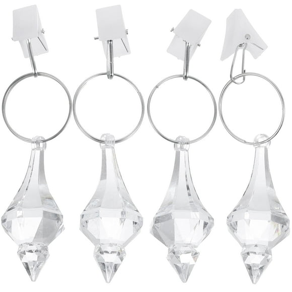 4 Pcs Shower Curtain Weighted Pendant Curtain for Bedroom Curtains for Bedroom Sheer